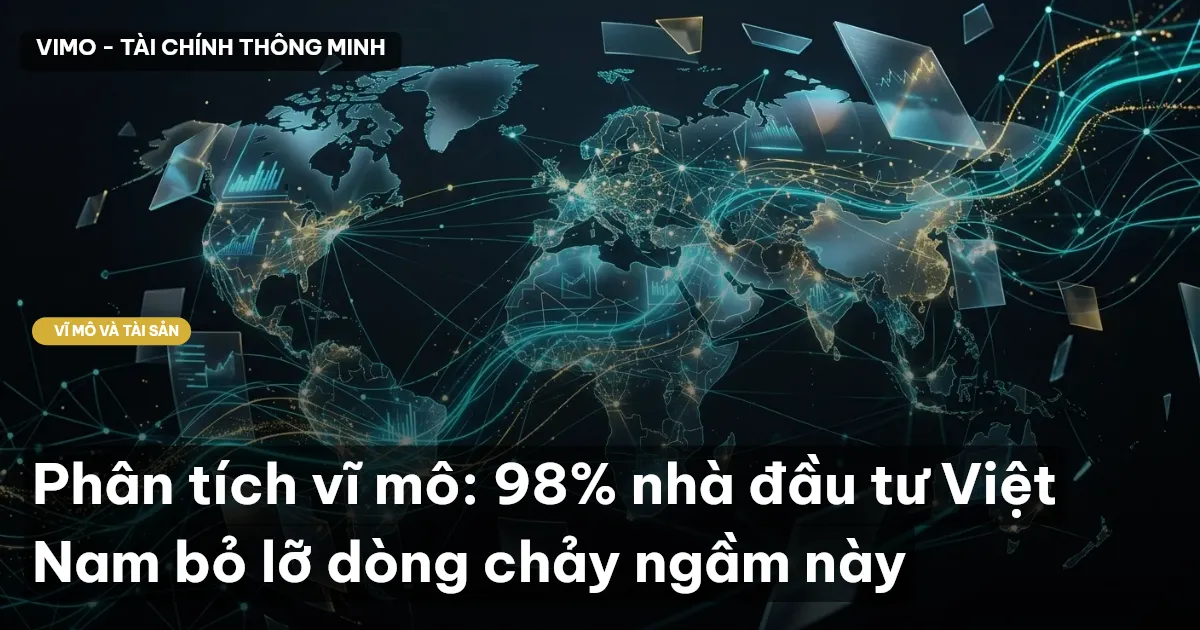 Phân tích vĩ mô: 98% nhà đầu tư Việt Nam bỏ lỡ dòng chảy ngầm này