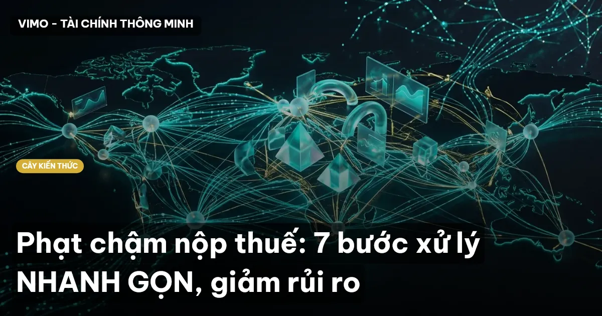 Phạt chậm nộp thuế: 7 bước xử lý NHANH GỌN, giảm rủi ro