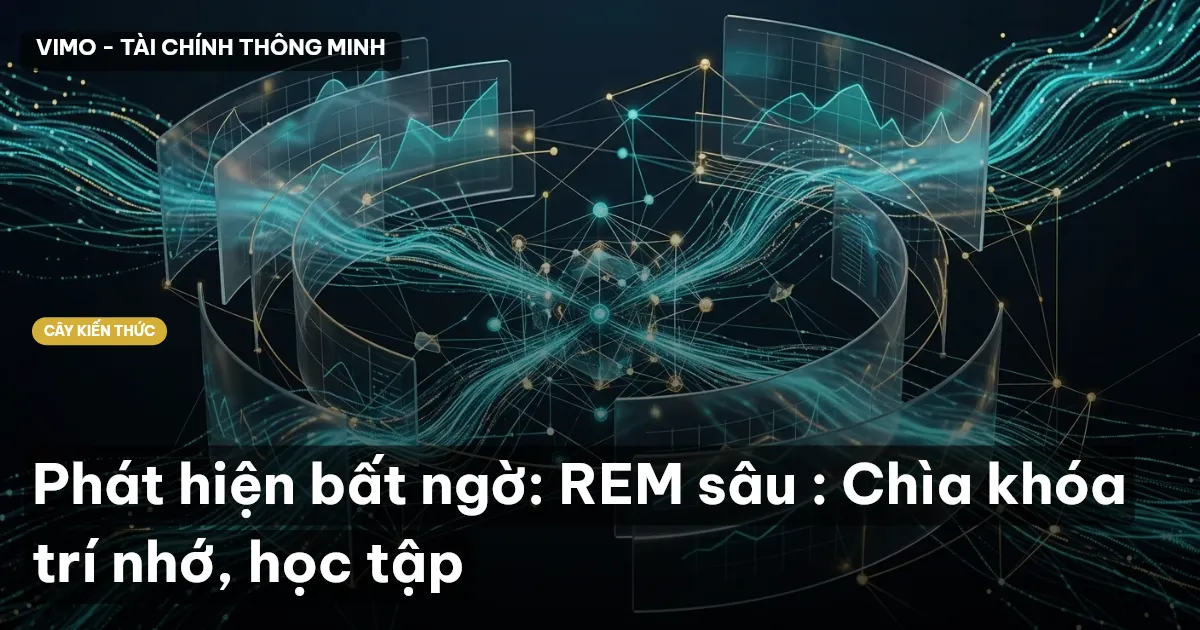 Phát hiện bất ngờ: REM sâu : Chìa khóa trí nhớ, học tập