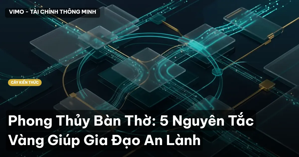 Phong Thủy Bàn Thờ: 5 Nguyên Tắc Vàng Giúp Gia Đạo An Lành