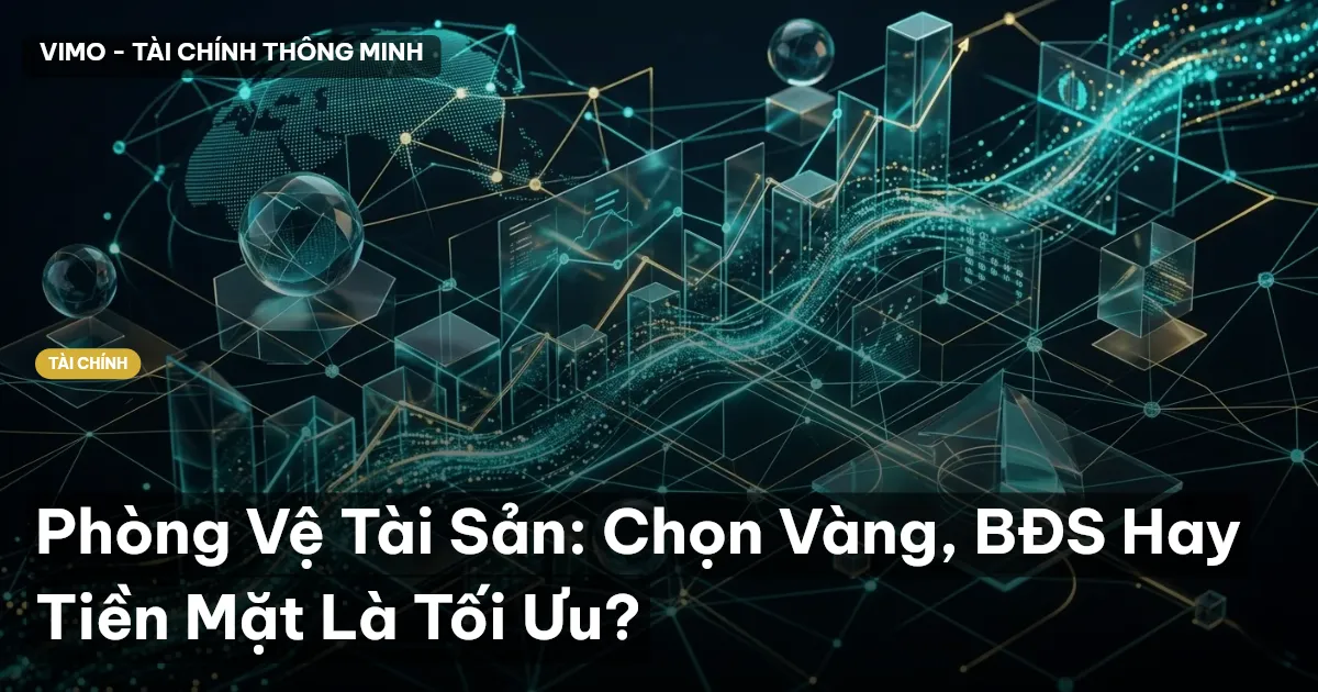 Phòng Vệ Tài Sản: Chọn Vàng, BĐS Hay Tiền Mặt Là Tối Ưu?