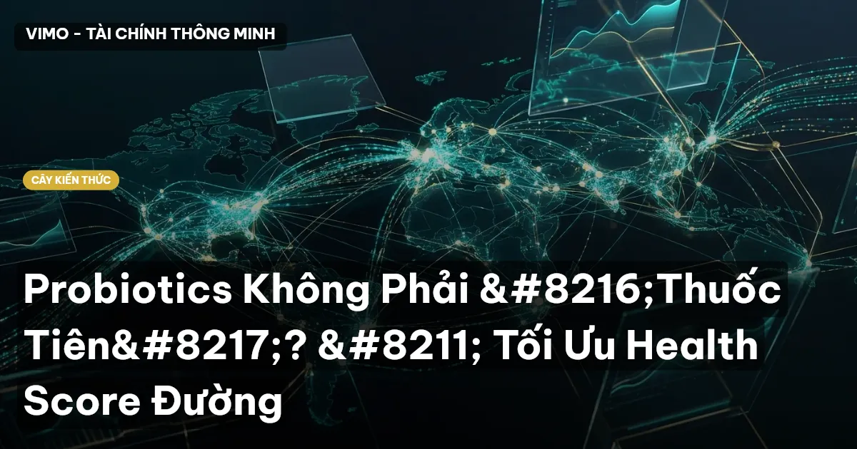 Probiotics Không Phải ‘Thuốc Tiên’? – Tối Ưu Health Score Đường