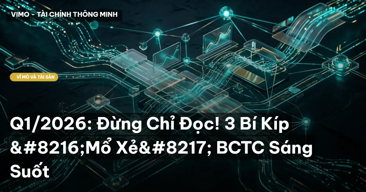 Q1/2026: Đừng Chỉ Đọc! 3 Bí Kíp ‘Mổ Xẻ’ BCTC Sáng Suốt