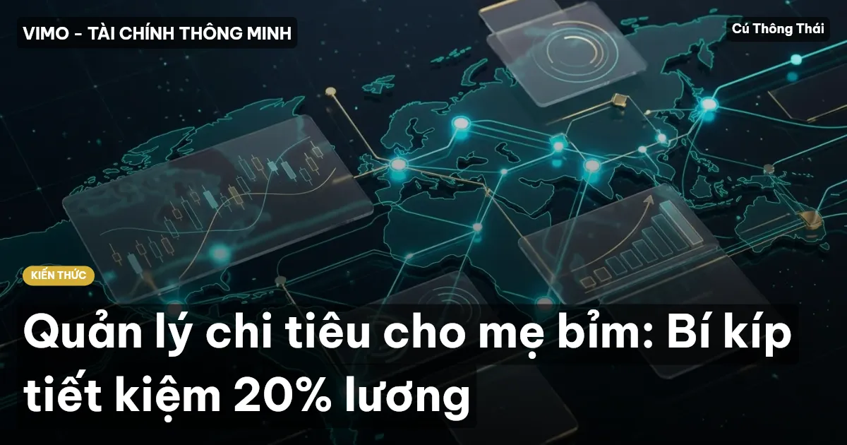 Quản lý chi tiêu cho mẹ bỉm: Bí kíp tiết kiệm 20% lương