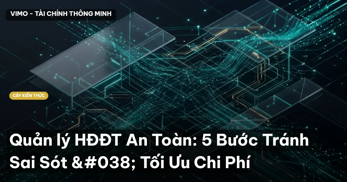 Quản lý HĐĐT An Toàn: 5 Bước Tránh Sai Sót & Tối Ưu Chi Phí