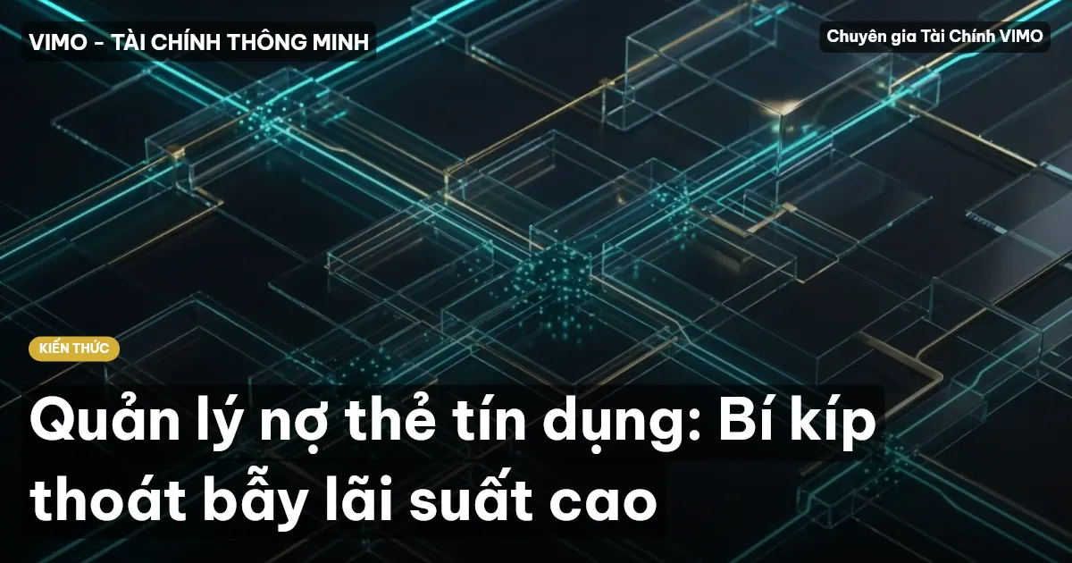 Quản lý nợ thẻ tín dụng: Bí kíp thoát bẫy lãi suất cao