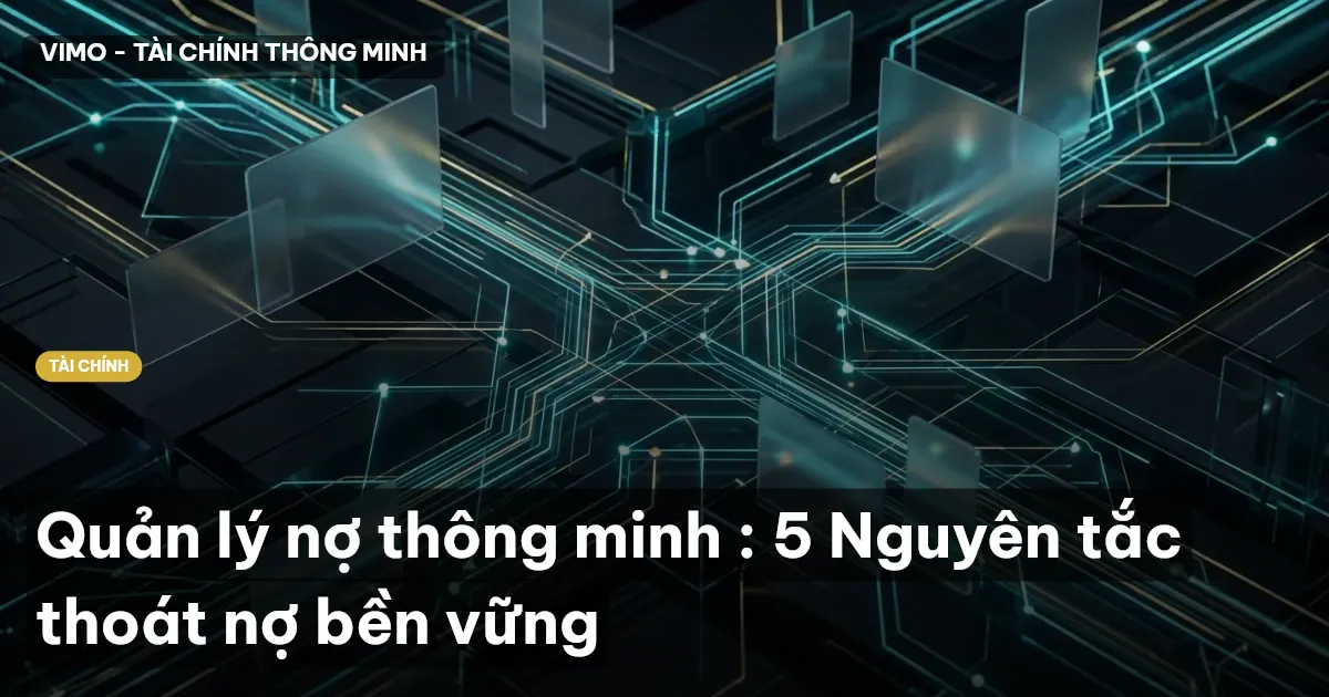 Quản lý nợ thông minh : 5 Nguyên tắc thoát nợ bền vững