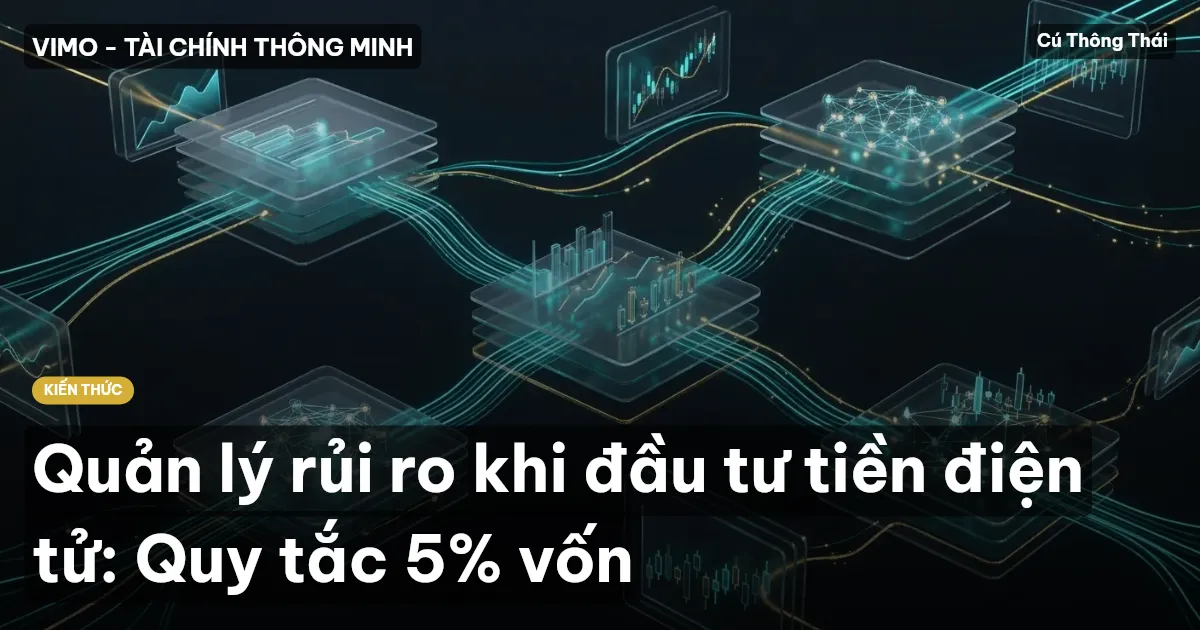Quản lý rủi ro khi đầu tư tiền điện tử: Quy tắc 5% vốn
