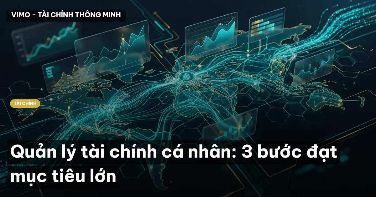 Quản lý tài chính cá nhân: 3 bước đạt mục tiêu lớn