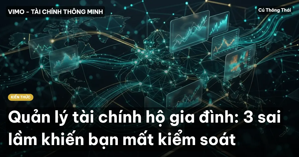 Quản lý tài chính hộ gia đình: 3 sai lầm khiến bạn mất kiểm soát