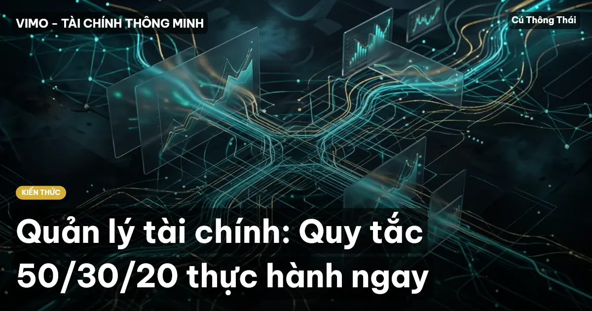 Quản lý tài chính: Quy tắc 50/30/20 thực hành ngay