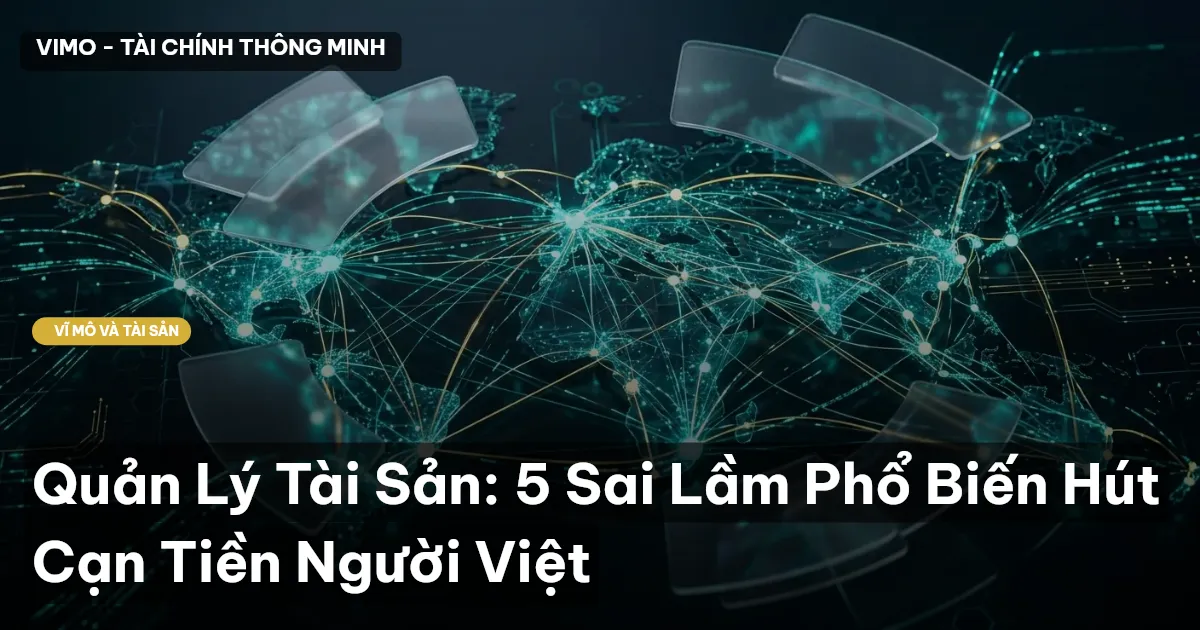 Quản Lý Tài Sản: 5 Sai Lầm Phổ Biến Hút Cạn Tiền Người Việt