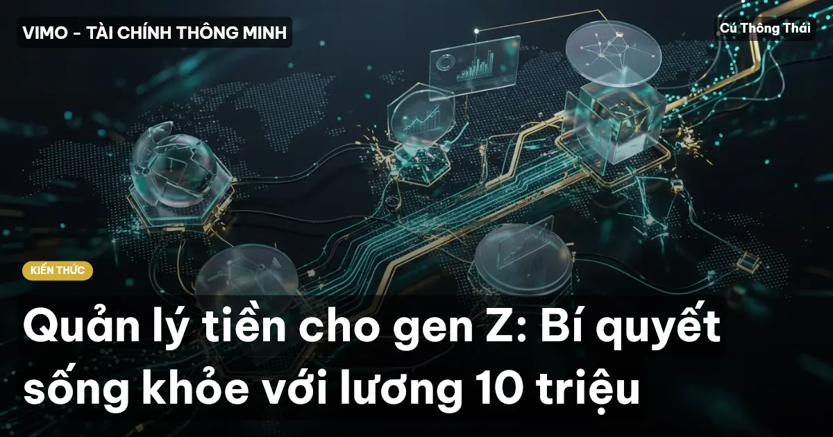 Quản lý tiền cho gen Z: Bí quyết sống khỏe với lương 10 triệu