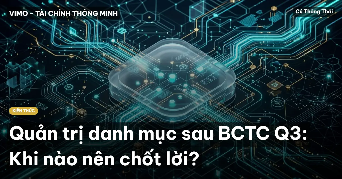Quản trị danh mục sau BCTC Q3: Khi nào nên chốt lời?