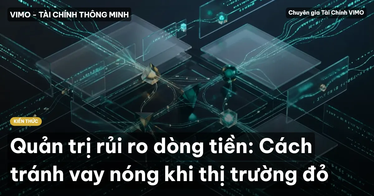 Quản trị rủi ro dòng tiền: Cách tránh vay nóng khi thị trường đỏ