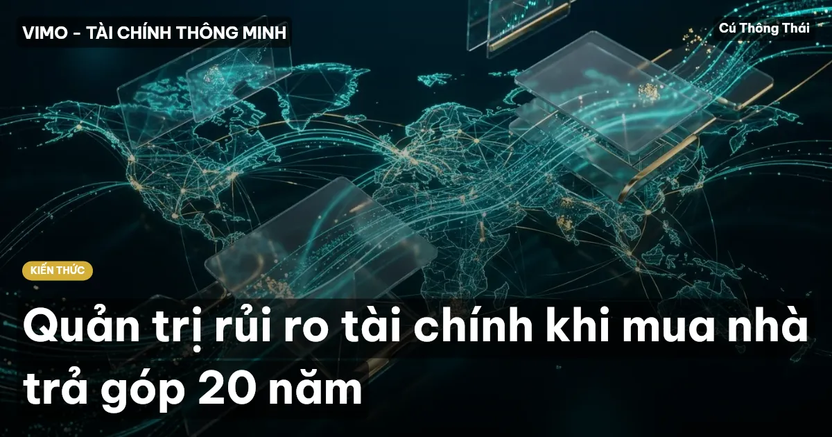 Quản trị rủi ro tài chính khi mua nhà trả góp 20 năm