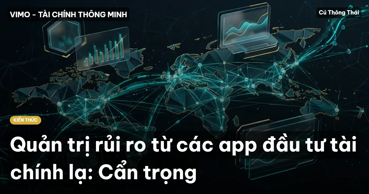 Quản trị rủi ro từ các app đầu tư tài chính lạ: Cẩn trọng