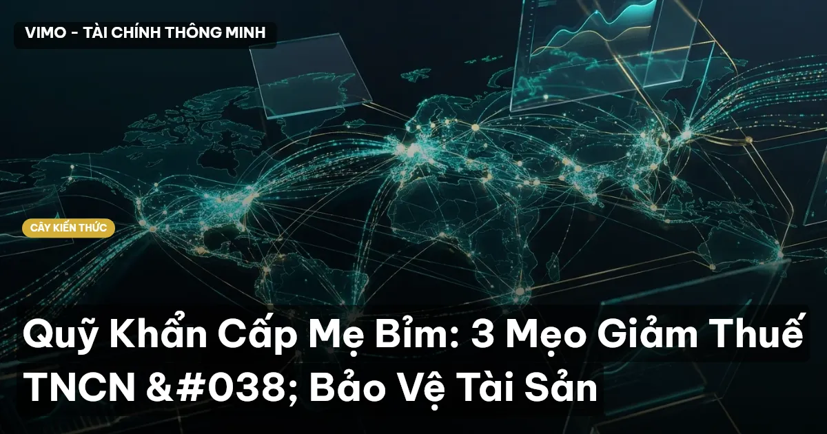 Quỹ Khẩn Cấp Mẹ Bỉm: 3 Mẹo Giảm Thuế TNCN & Bảo Vệ Tài Sản