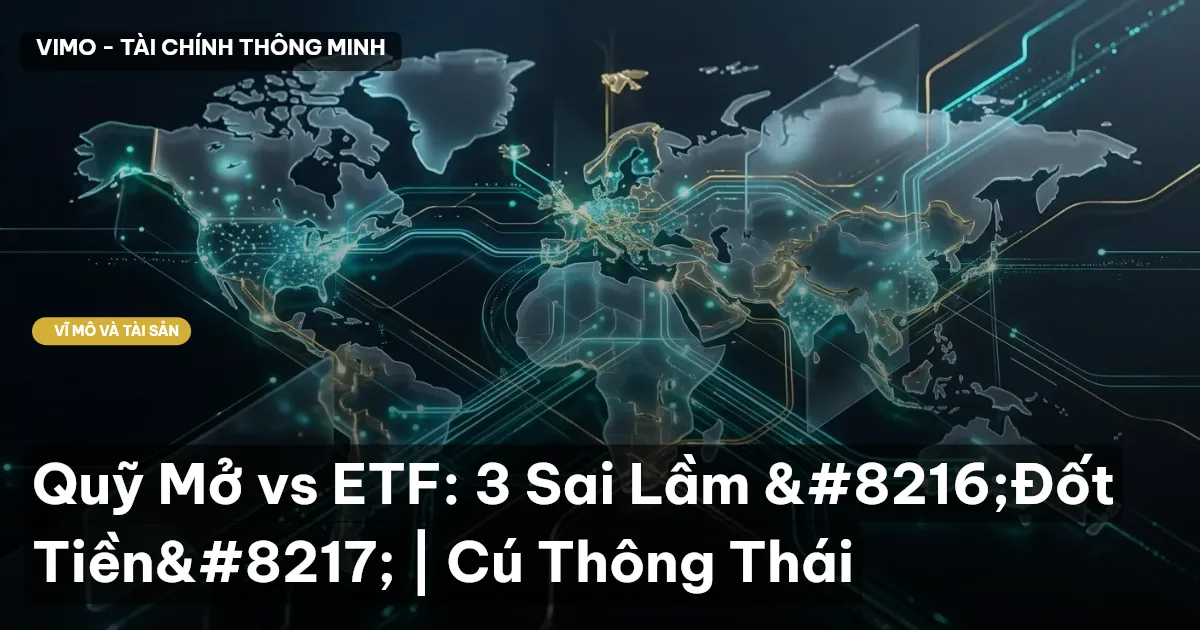Quỹ Mở vs ETF: 3 Sai Lầm ‘Đốt Tiền’ | Cú Thông Thái