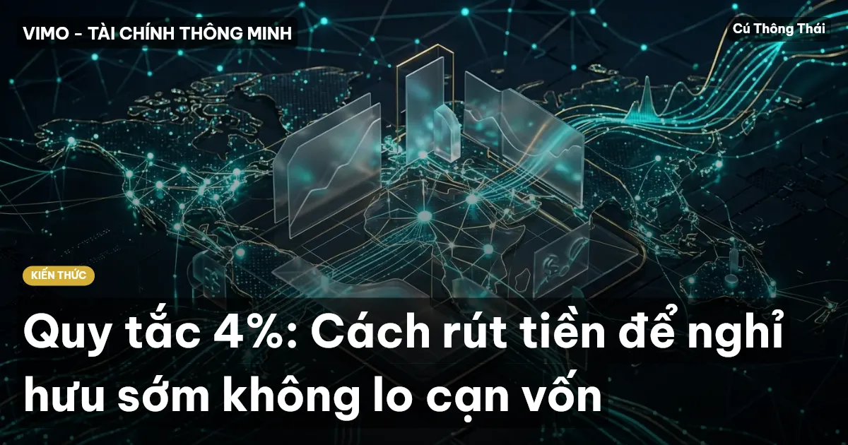 Quy tắc 4%: Cách rút tiền để nghỉ hưu sớm không lo cạn vốn