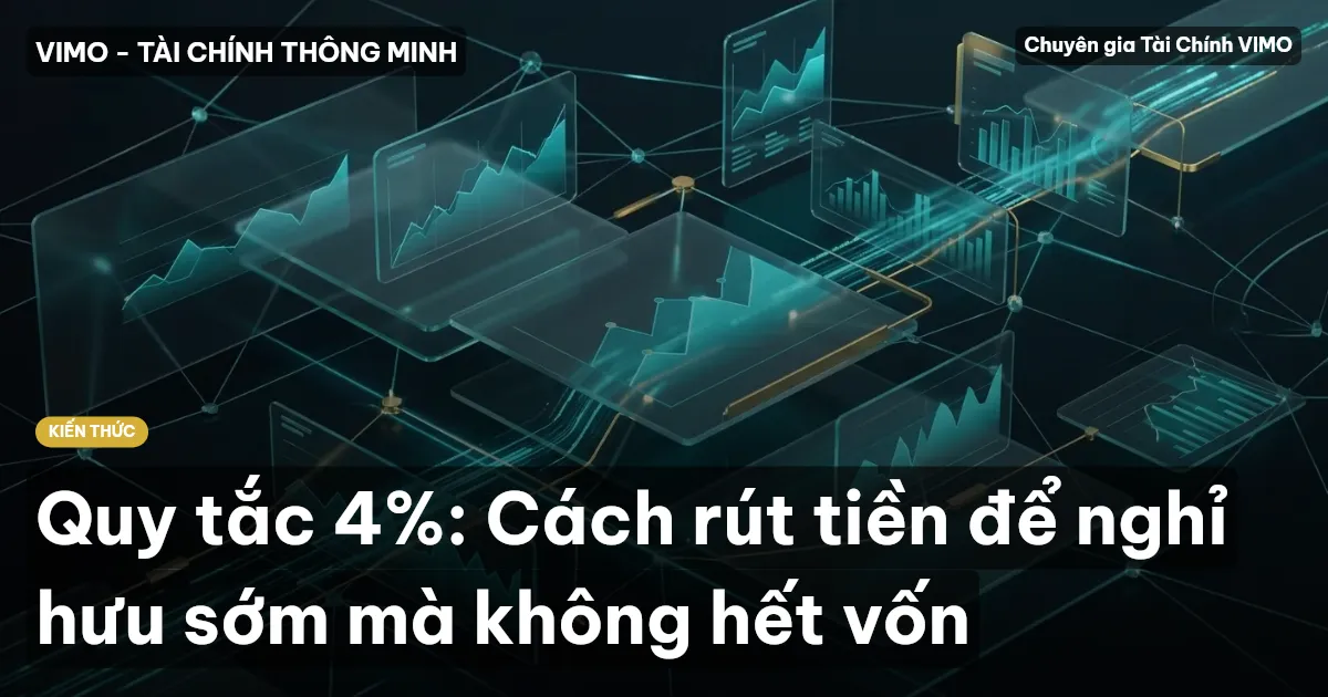 Quy tắc 4%: Cách rút tiền để nghỉ hưu sớm mà không hết vốn