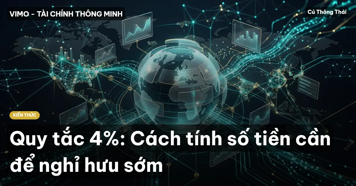 Quy tắc 4%: Cách tính số tiền cần để nghỉ hưu sớm