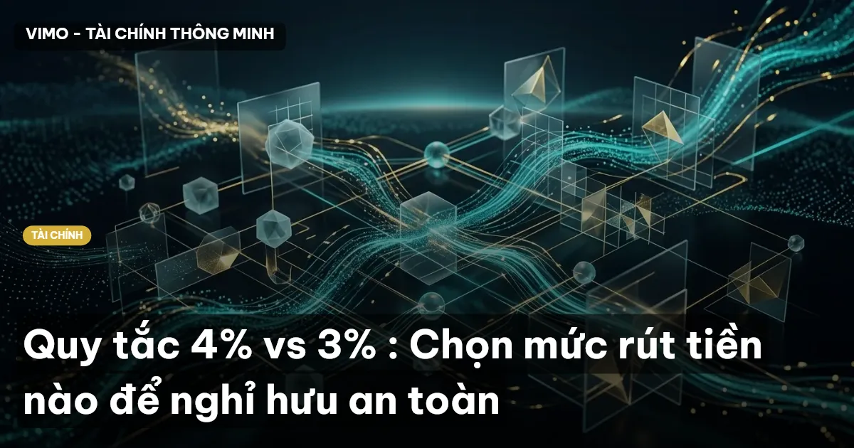 Quy tắc 4% vs 3% : Chọn mức rút tiền nào để nghỉ hưu an toàn