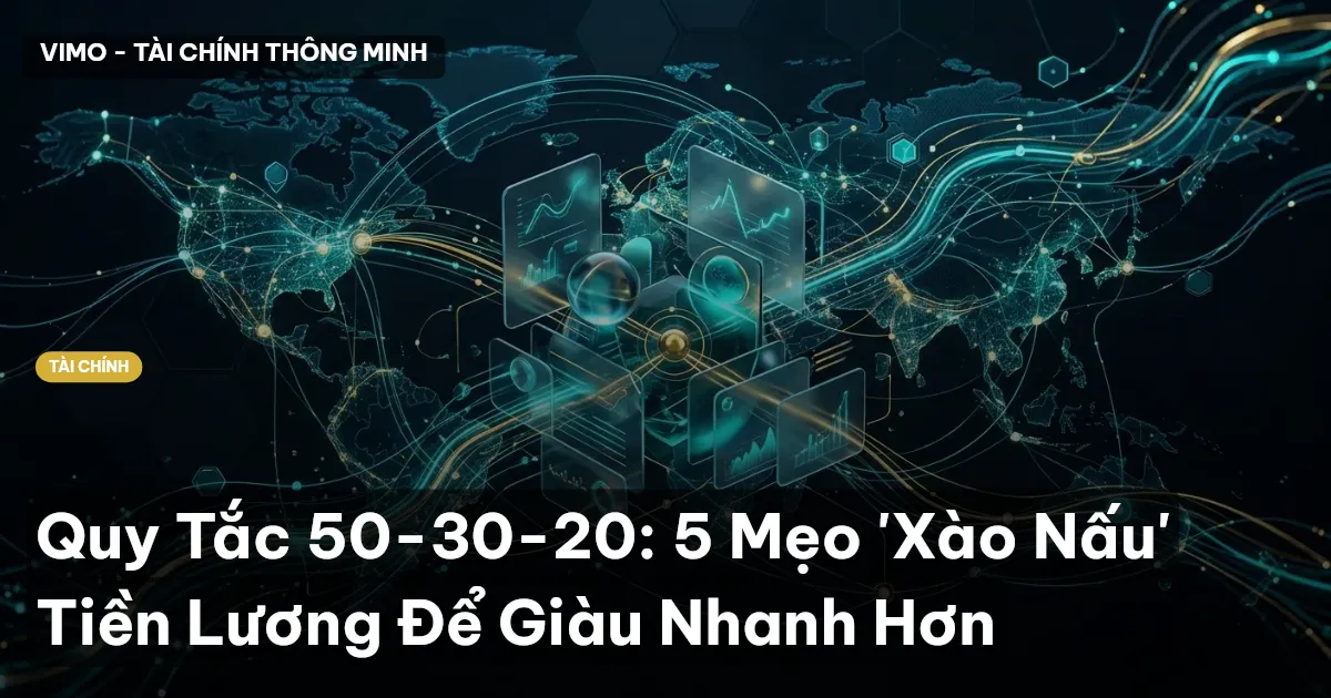 Quy Tắc 50-30-20: 5 Mẹo 'Xào Nấu' Tiền Lương Để Giàu Nhanh Hơn