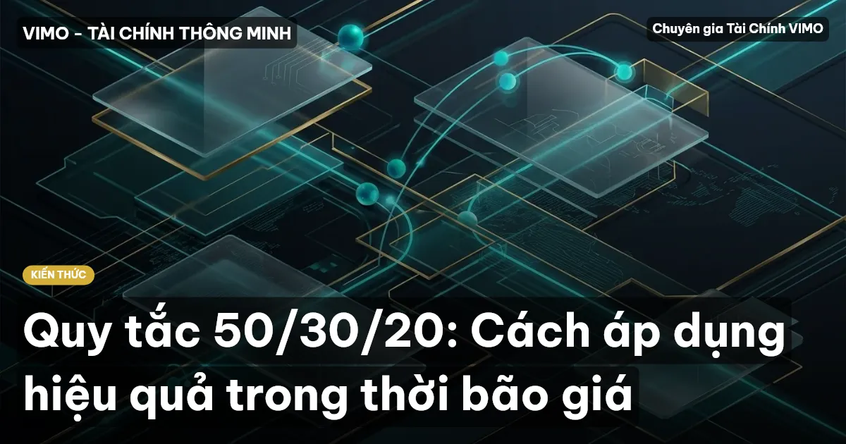 Quy tắc 50/30/20: Cách áp dụng hiệu quả trong thời bão giá