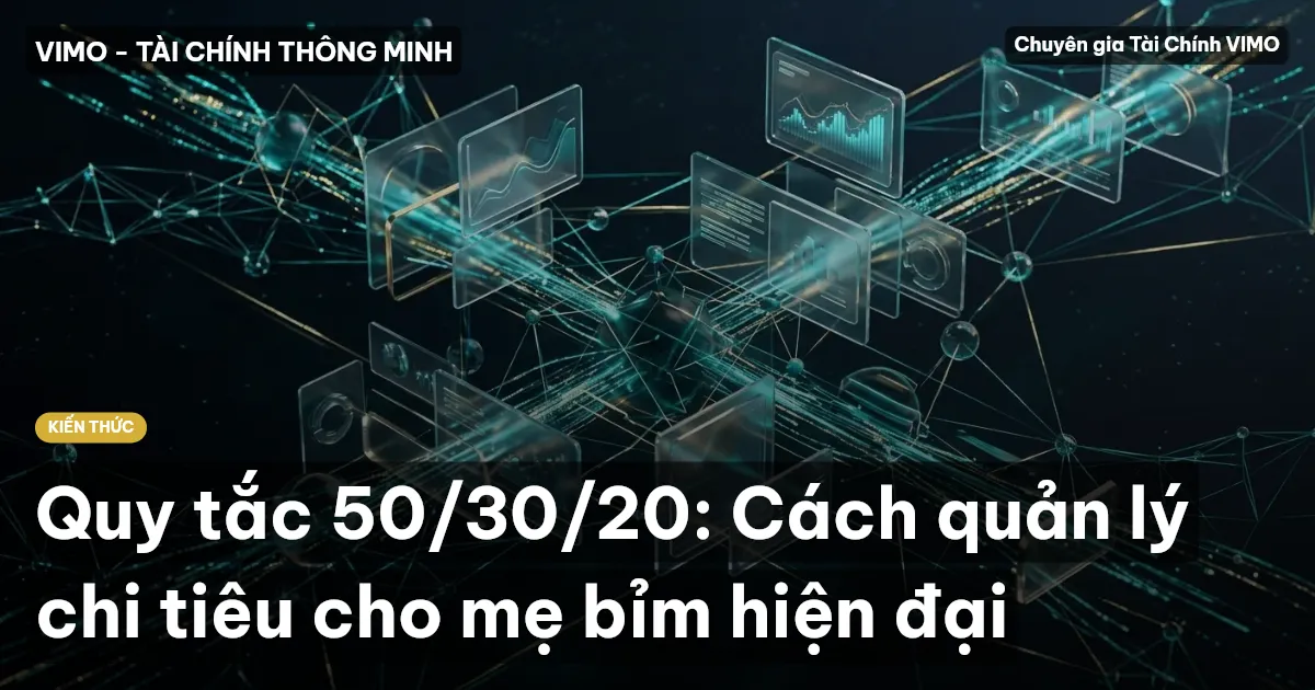 Quy tắc 50/30/20: Cách quản lý chi tiêu cho mẹ bỉm hiện đại