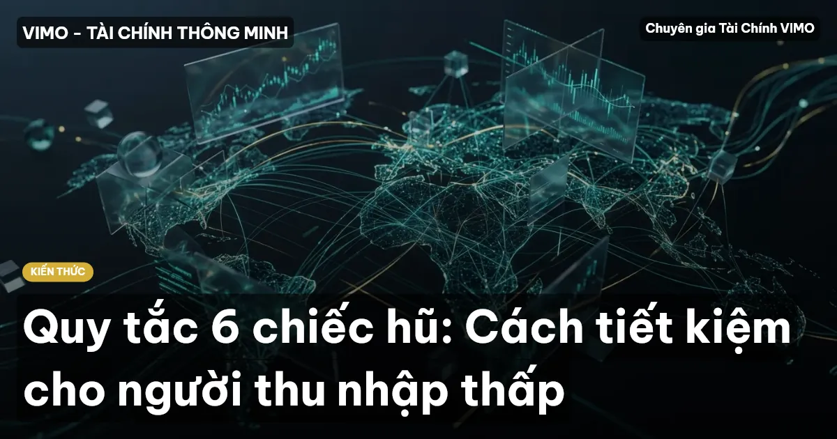 Quy tắc 6 chiếc hũ: Cách tiết kiệm cho người thu nhập thấp