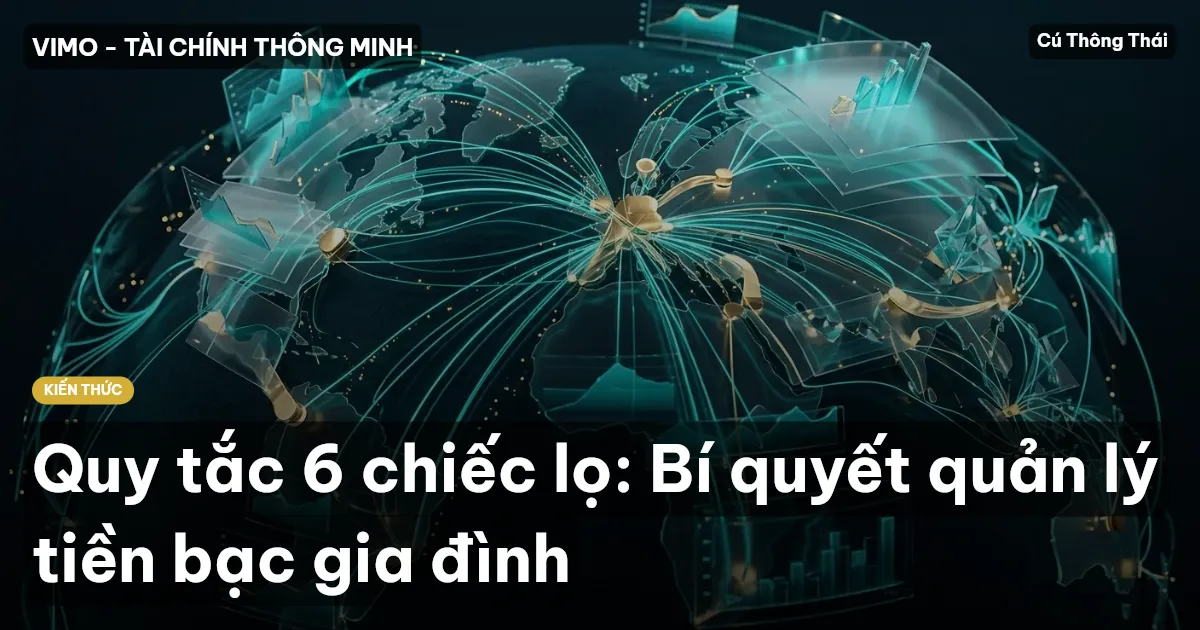 Quy tắc 6 chiếc lọ: Bí quyết quản lý tiền bạc gia đình