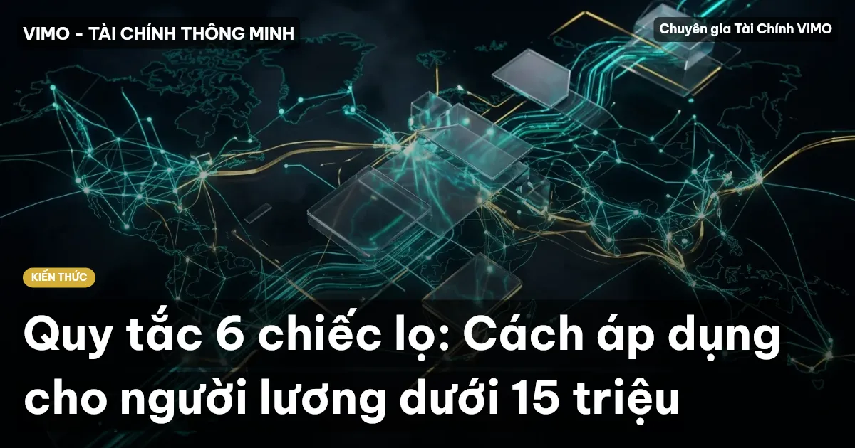 Quy tắc 6 chiếc lọ: Cách áp dụng cho người lương dưới 15 triệu