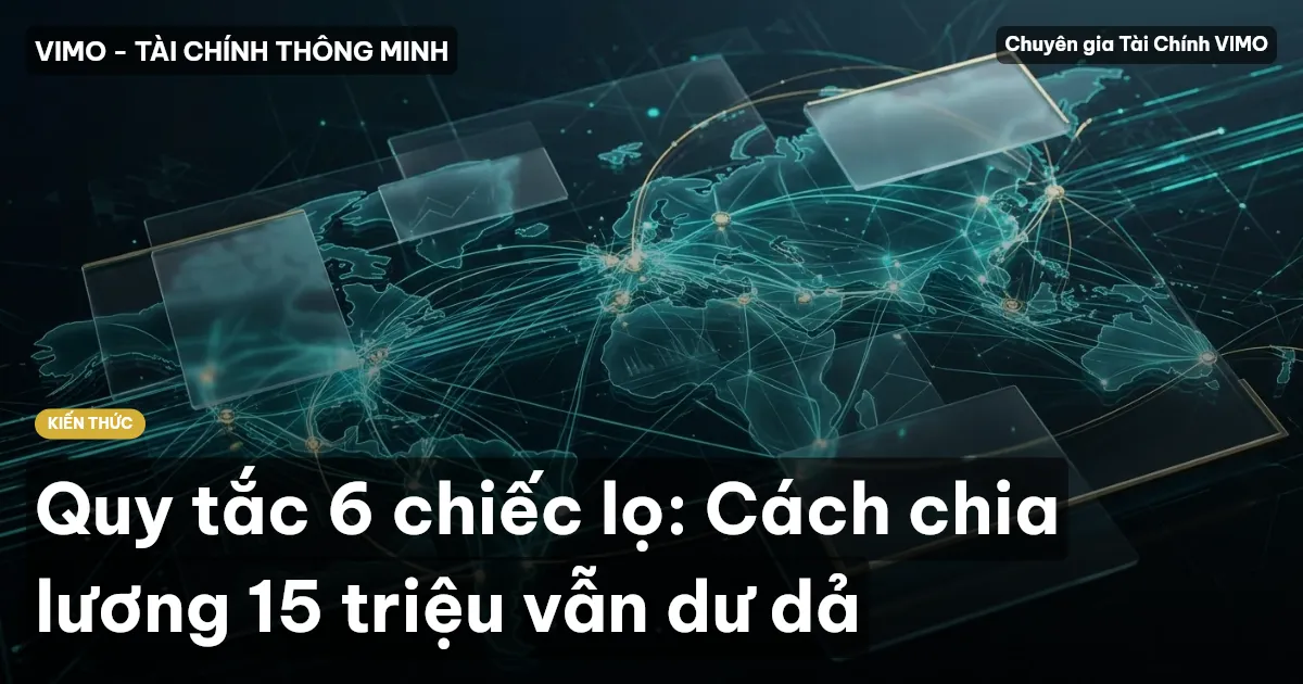 Quy tắc 6 chiếc lọ: Cách chia lương 15 triệu vẫn dư dả