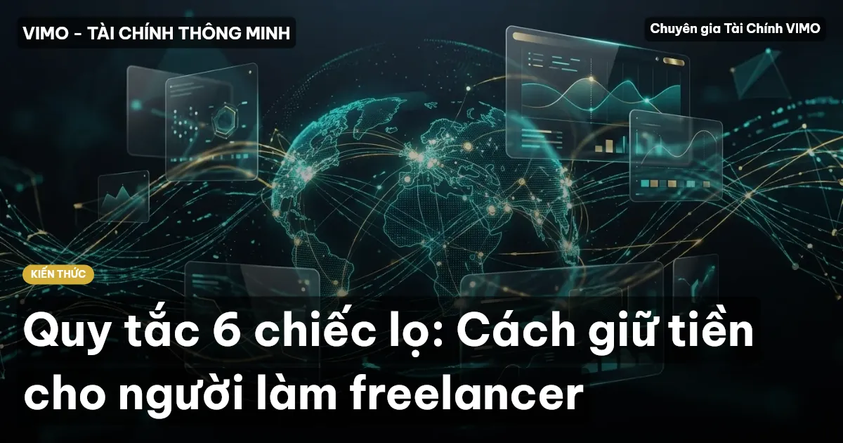 Quy tắc 6 chiếc lọ: Cách giữ tiền cho người làm freelancer