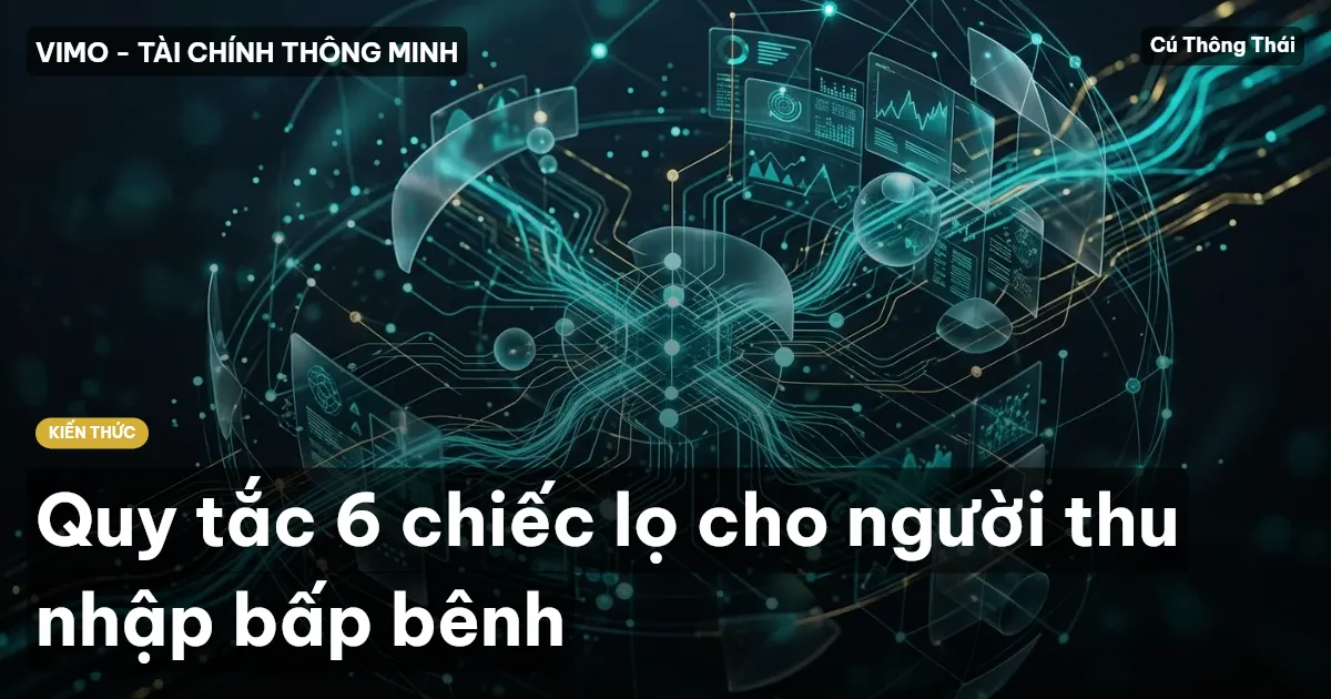 Quy tắc 6 chiếc lọ cho người thu nhập bấp bênh