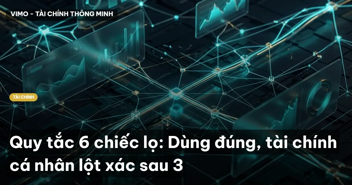 Quy tắc 6 chiếc lọ: Dùng đúng, tài chính cá nhân lột xác sau 3