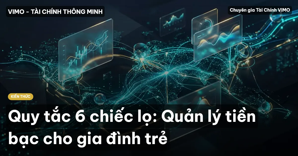 Quy tắc 6 chiếc lọ: Quản lý tiền bạc cho gia đình trẻ