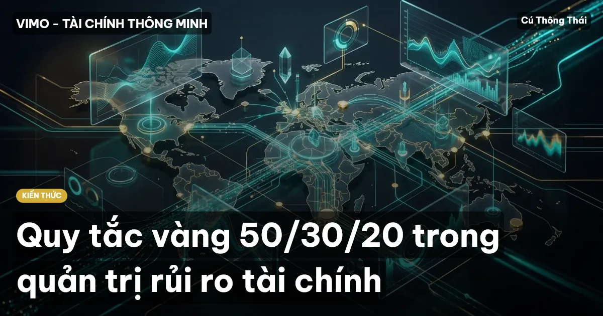 Quy tắc vàng 50/30/20 trong quản trị rủi ro tài chính