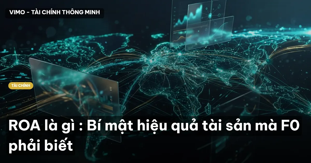 ROA là gì : Bí mật hiệu quả tài sản mà F0 phải biết