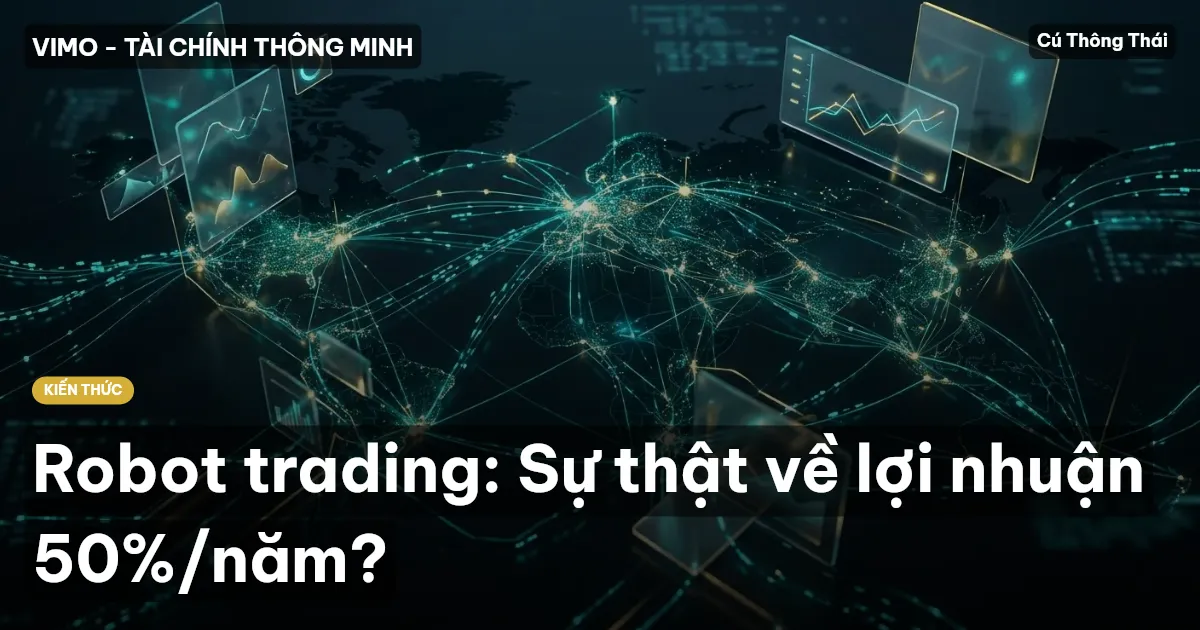Robot trading: Sự thật về lợi nhuận 50%/năm?