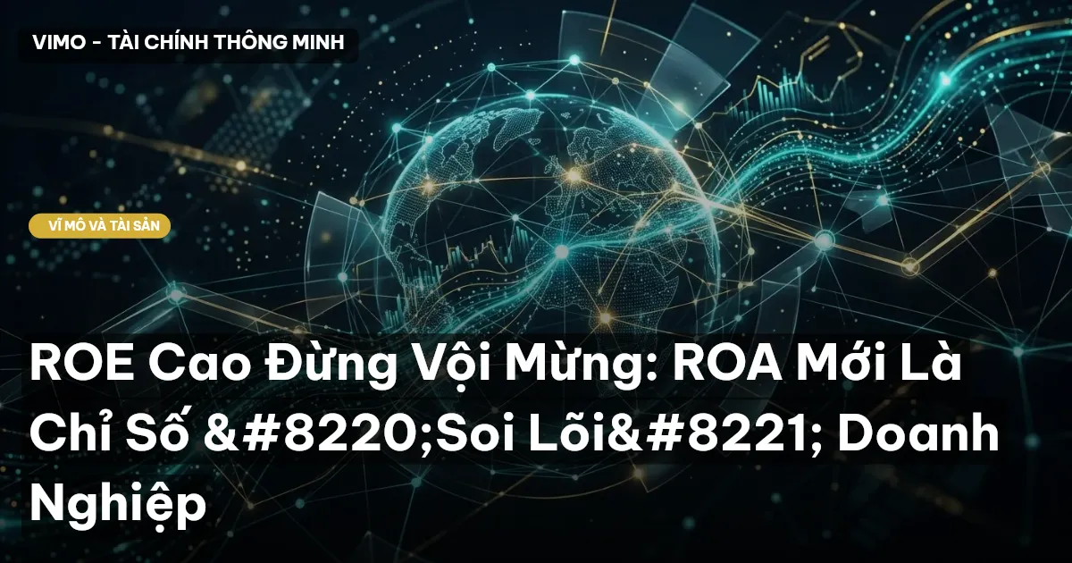 ROE Cao Đừng Vội Mừng: ROA Mới Là Chỉ Số “Soi Lõi” Doanh Nghiệp