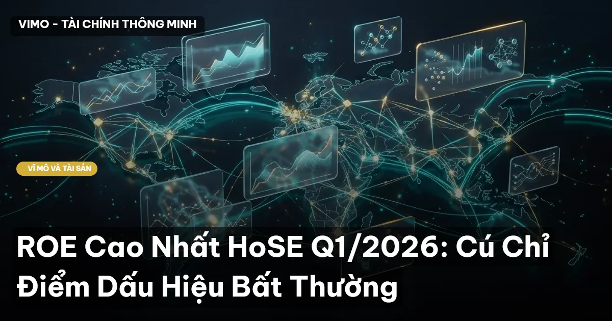 ROE Cao Nhất HoSE Q1/2026: Cú Chỉ Điểm Dấu Hiệu Bất Thường