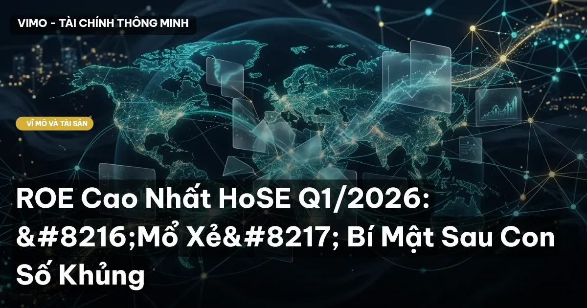 ROE Cao Nhất HoSE Q1/2026: ‘Mổ Xẻ’ Bí Mật Sau Con Số Khủng