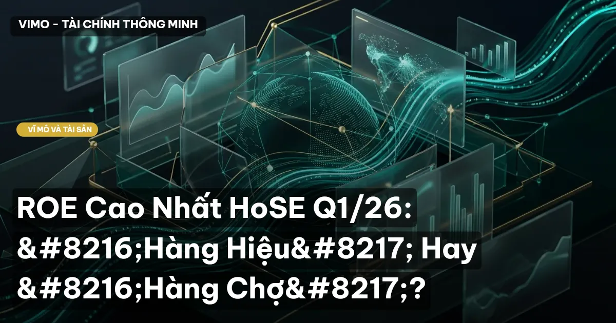 ROE Cao Nhất HoSE Q1/26: ‘Hàng Hiệu’ Hay ‘Hàng Chợ’?