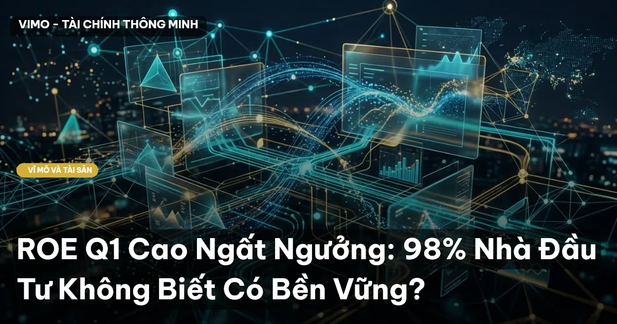 ROE Q1 Cao Ngất Ngưởng: 98% Nhà Đầu Tư Không Biết Có Bền Vững?