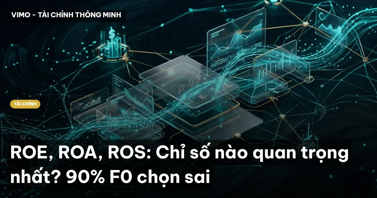 ROE, ROA, ROS: Chỉ số nào quan trọng nhất? 90% F0 chọn sai