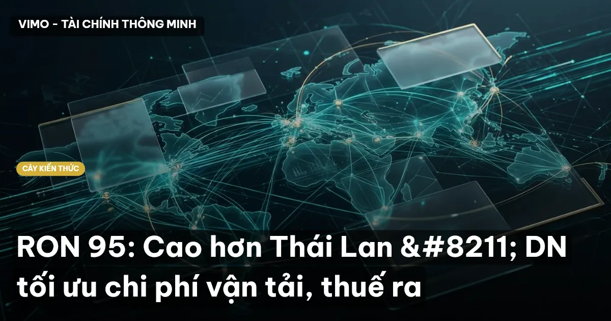 RON 95: Cao hơn Thái Lan – DN tối ưu chi phí vận tải, thuế ra