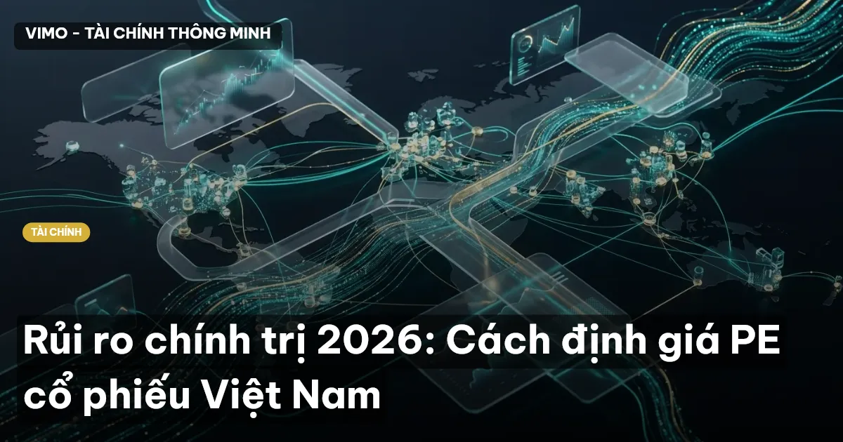 Rủi ro chính trị 2026: Cách định giá PE cổ phiếu Việt Nam