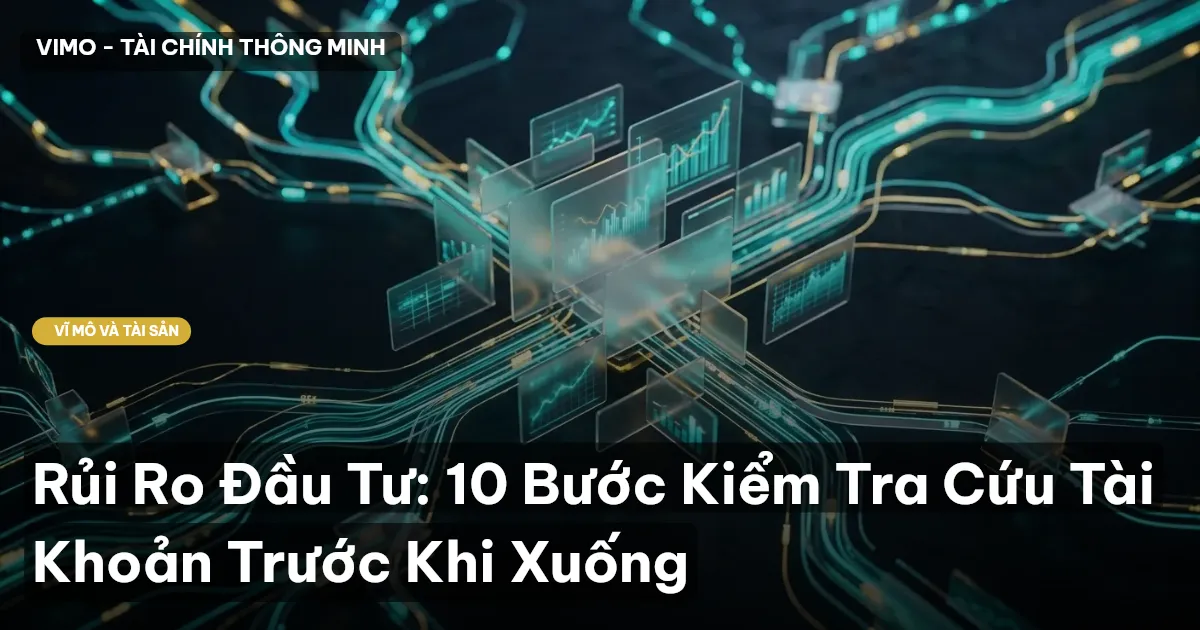 Rủi Ro Đầu Tư: 10 Bước Kiểm Tra Cứu Tài Khoản Trước Khi Xuống